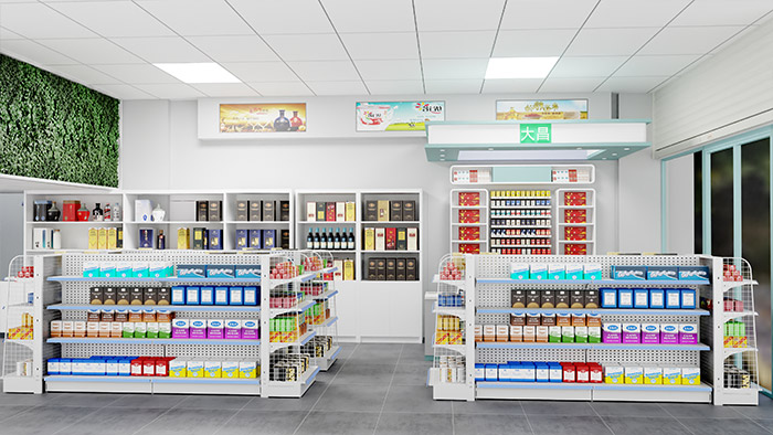 DC-7便当店式货架_佛山市南海大昌货架有限公司