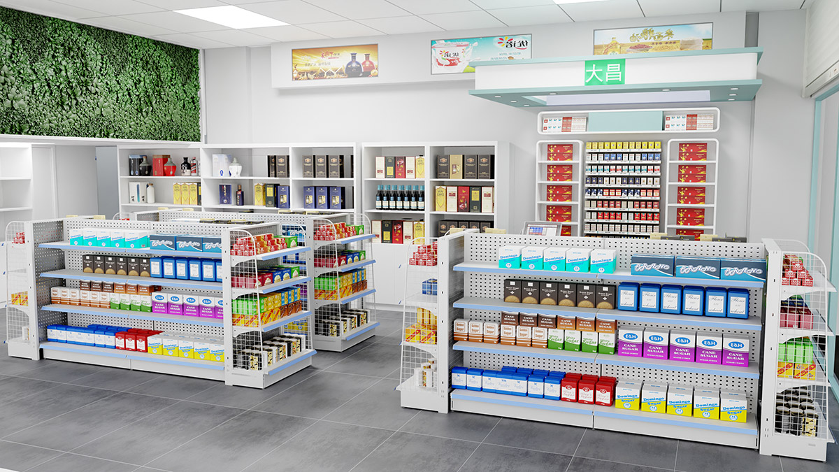 DC-15便当店式货架_佛山市南海大昌货架有限公司